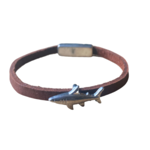 zaldaia bracelet cuir requin