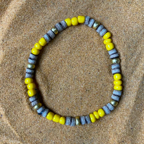 bracelets perles de cuir