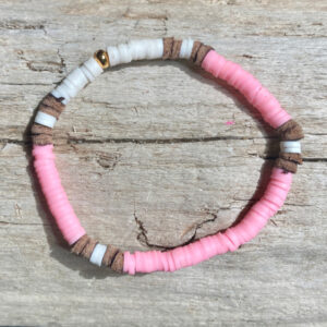 bracelet heishi rose