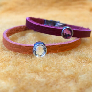 BRACELET CUIR ET CRISTAL